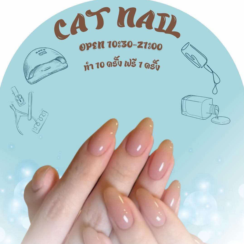 The cat nails 