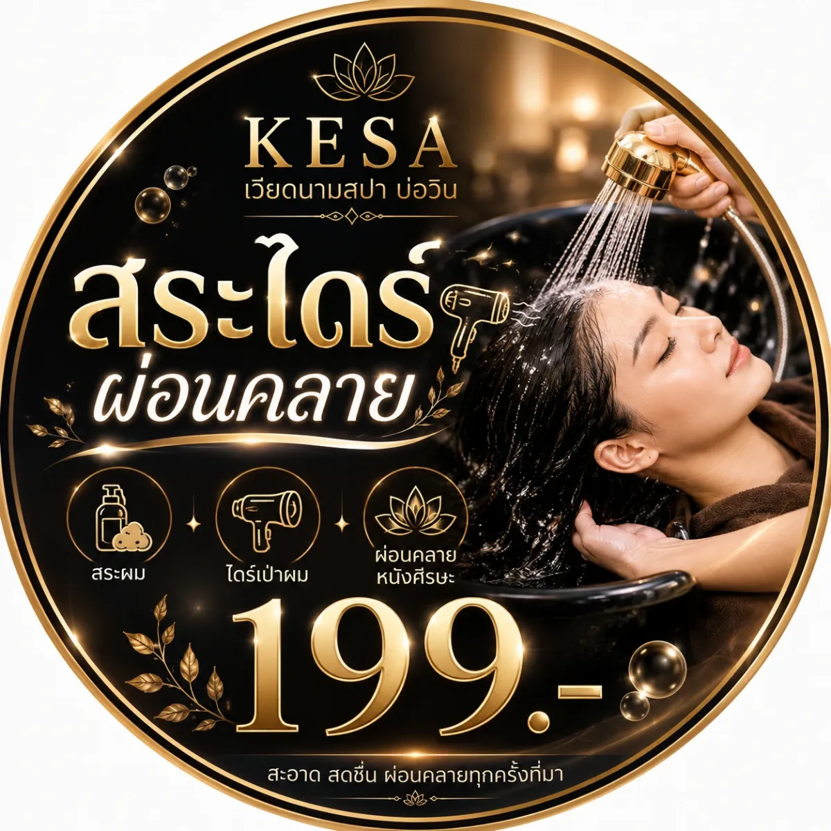 สระไดร์ผ่อนคลาย